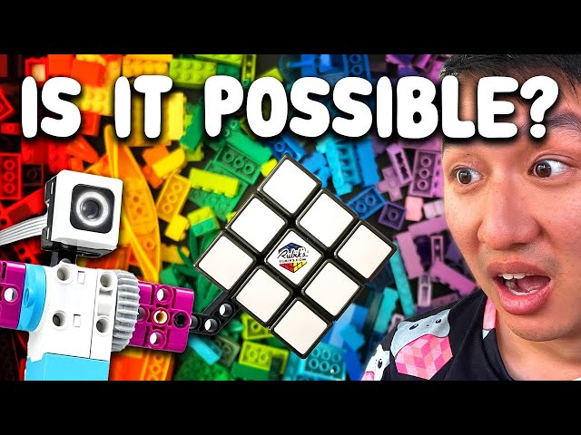Can We Solve a Rubik's Cube Using ONLY LEGO? 🤖 Crazy Robot Challenge!