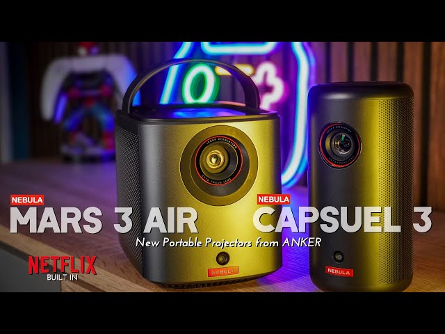 NEW Mars 3 Air & Capsule 3 Portable Projectors with Google TV & Netflix