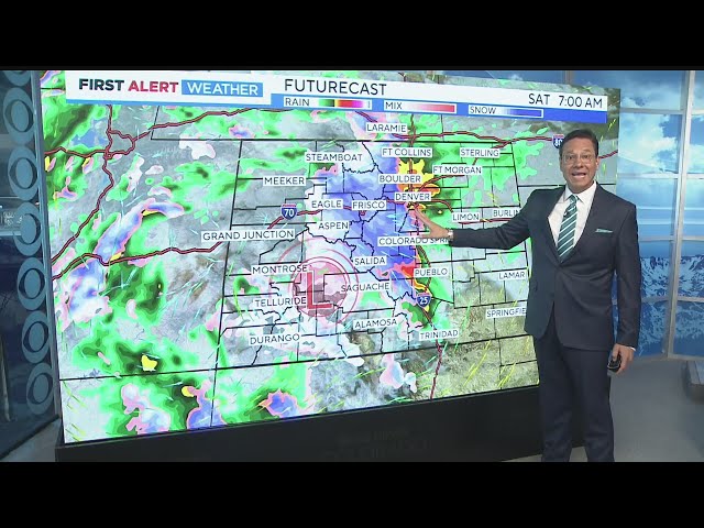 First Alert Weather Day Saturday for heavy rain and heavy snow across the Front Range