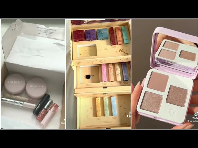 satisfying unboxing makeup 💄 • cute cosmetics • tiktok compilation