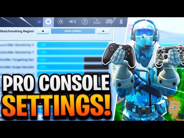 BEST CONSOLE SETTINGS in Fortnite! PRO PLAYER SETTINGS on CONTROLLER PS4/XBOX ONE! (Fortnite Tips)