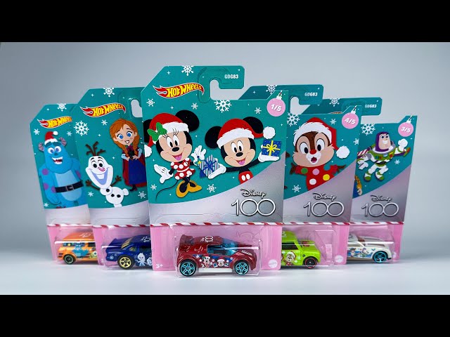 Unboxing 2023 Hot Wheels Disney 100 Years - Holiday Cars