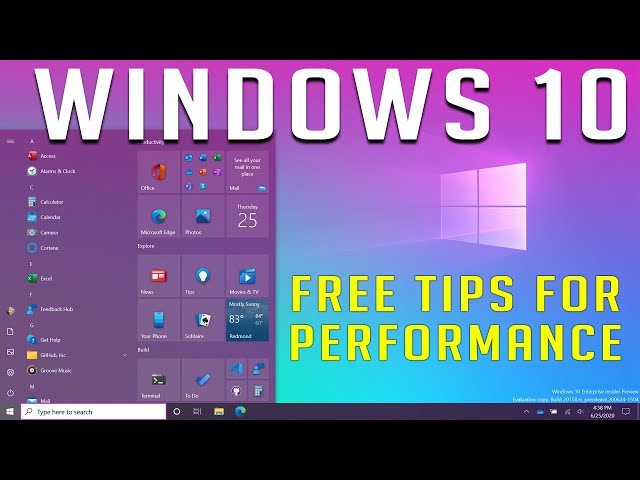 5 Free Tips to optimize windows 10 for best performance