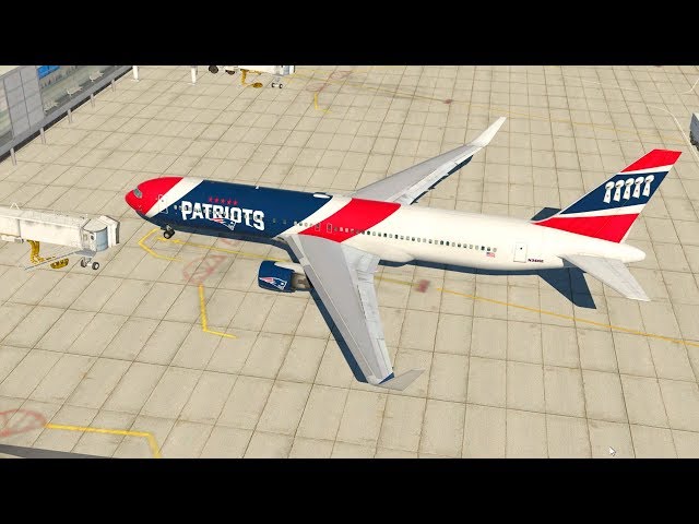 X-Plane 11 - FLYING THE NEW ENGLAND PATRIOTS! [Mexico City to Boston] Boeing 767 w/ Authentic Livery