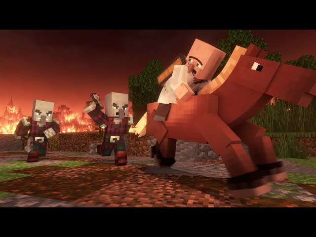 Villagers Vs Pillagers Life | Minecraft Animation (Part I )