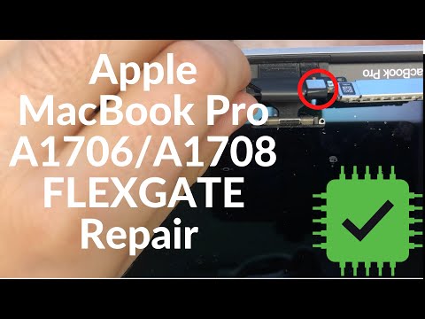 Apple MacBook Pro 2016-2017 A1706 A1708 FLEXGATE (No Backlight) Repair Process by Apple Pie Tech