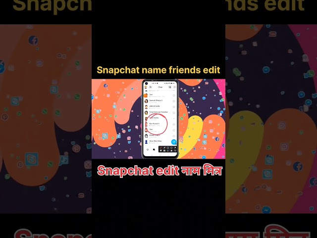 Snapchat per apne friend ka naam Kaise change Karen #snapchat #shorts #brijtech