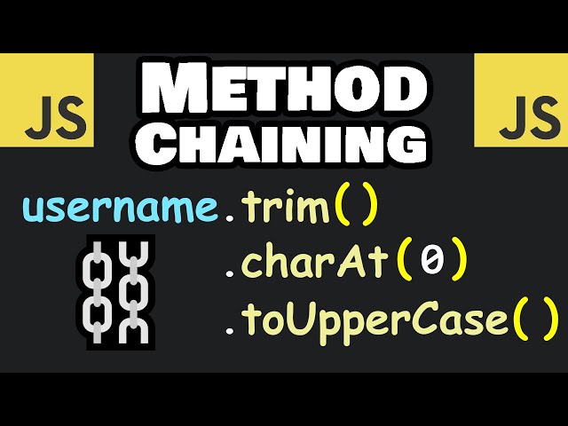 Learn JS METHOD CHAINING in 5 minutes! ⛓