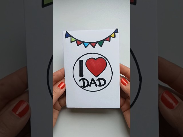 EASY Dad Cards for Father's Day. Father's Day Card #shorts #father