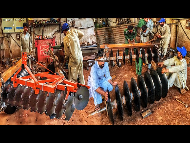 Agricultural heavy duty harrow hydraulic disc trailed type which is a complete method of making well