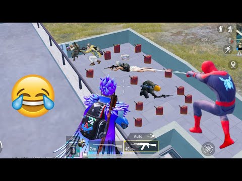 Trolling Cute Noobs With Spider-man 😝🤣 | PUBG MOBILE FUNNY MOMENTS