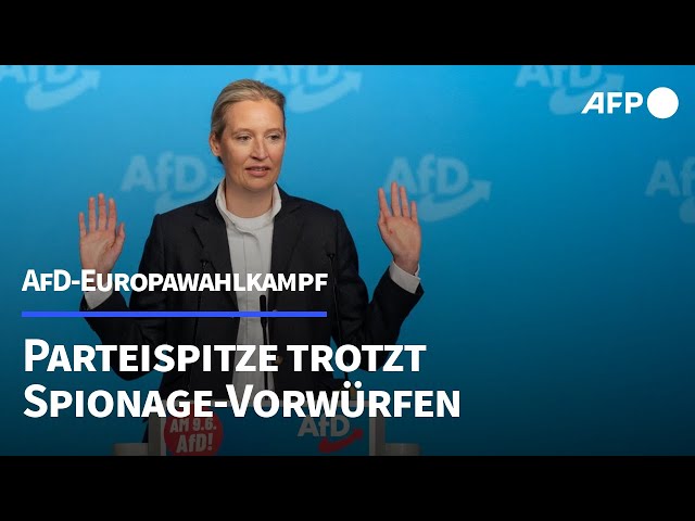 AfD-Europawahlkampf: Parteispitze und Anhänger trotzen Vorwürfen | AFP