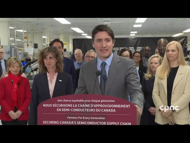 Le PM Trudeau annonce un investissement sur l'approvisionnement en semi-conducteurs – 26 avril 2024