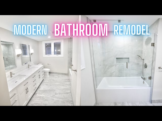 Modern Tub-Surround Bathroom Renovation