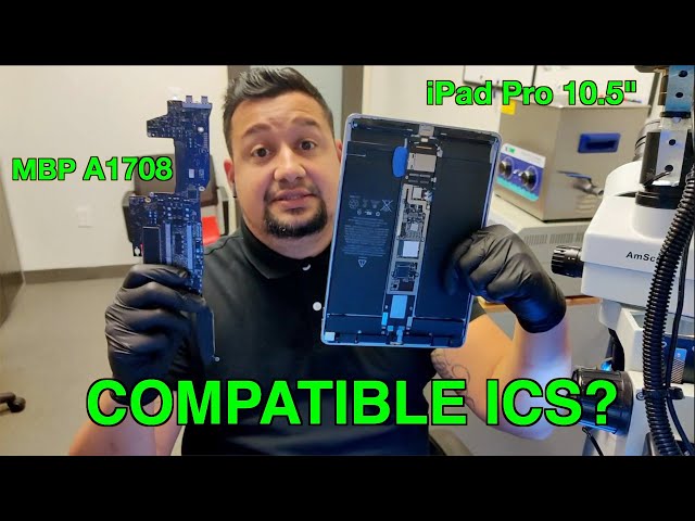 Does an iPad Pro 10.5" and a MacBook Pro 13" 2017 have the same ICs one the logic boards?