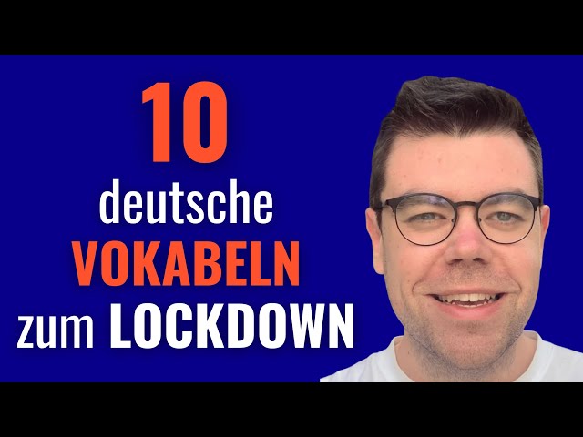 German Lockdown VOCABULARY | Words To Use RIGHT NOW