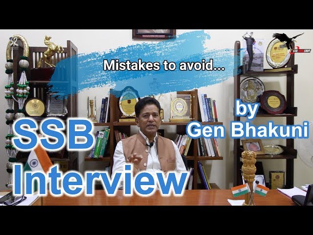 SSB Interview | Common Mistakes in Personal Interview by Maj Gen VPS Bhakuni | SSB Sure Shot Academy