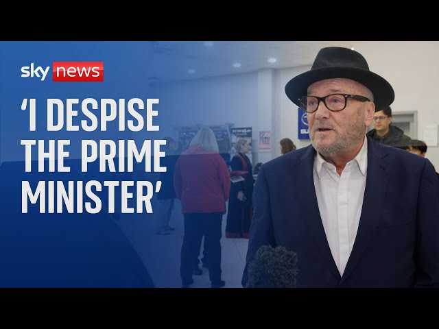 George Galloway: 'I despise the prime minister'