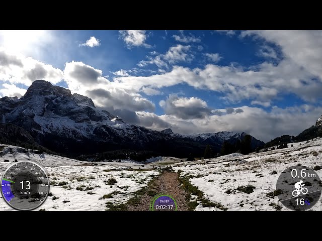 30 minute MTB Indoor Cycling Workout Plätzwiese Dolomites Italy Garmin 4K Video
