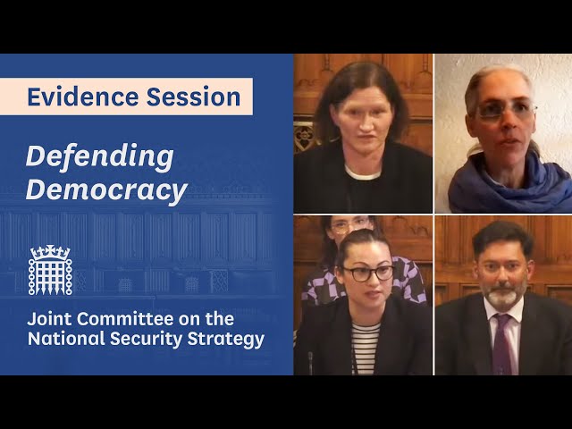 Defending Democracy - Joint Committee on the National Security Strategy