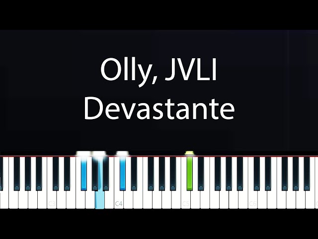 Olly, JVLI - Devastante (Piano Tutorial)