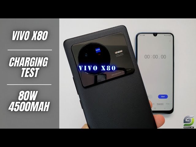 Vivo X80 Battery Charging Test 0% to 100% | Fast charging 80W, 4500 mAh