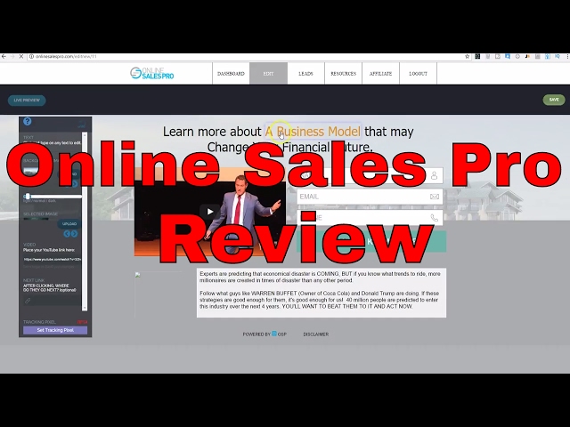 Online Sales Pro Review - Best Internet Marketing Software?