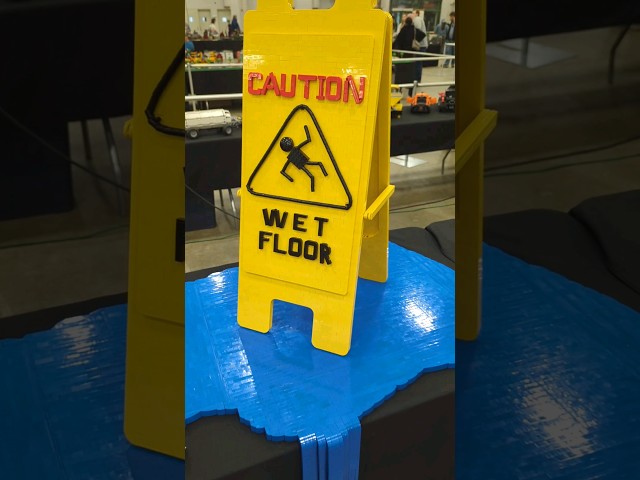 LEGO Wet Floor Sign by David Gregory