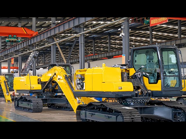 China's biggest excavator factory  (Production of XCMG construction equipment)