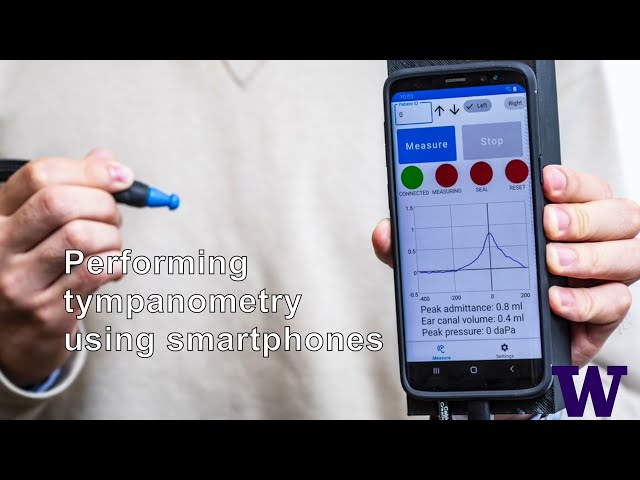 Performing tympanometry using smartphones