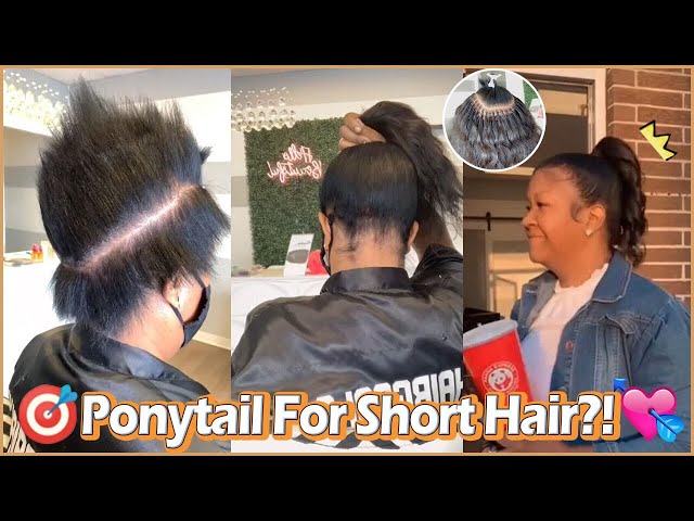 🌼Ponytail For Only 2 Inch Hair? Undetectable Hair Extension | Natural Hair Protect | Elfinhair