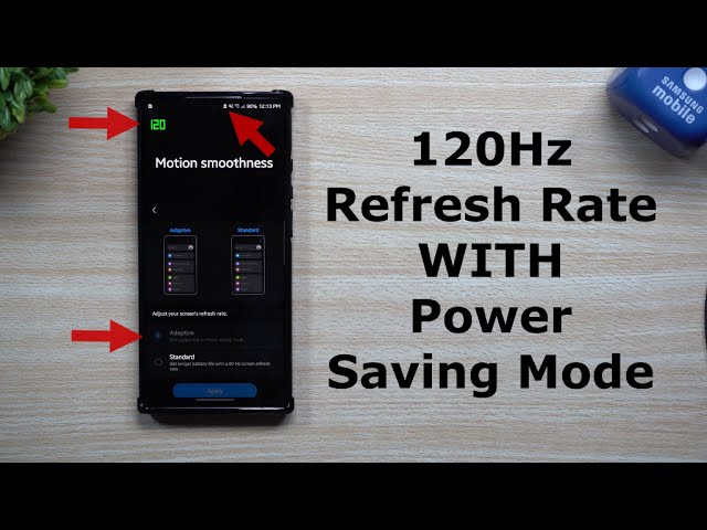 120hz Refresh Rate With Power Saving Mode HACK!