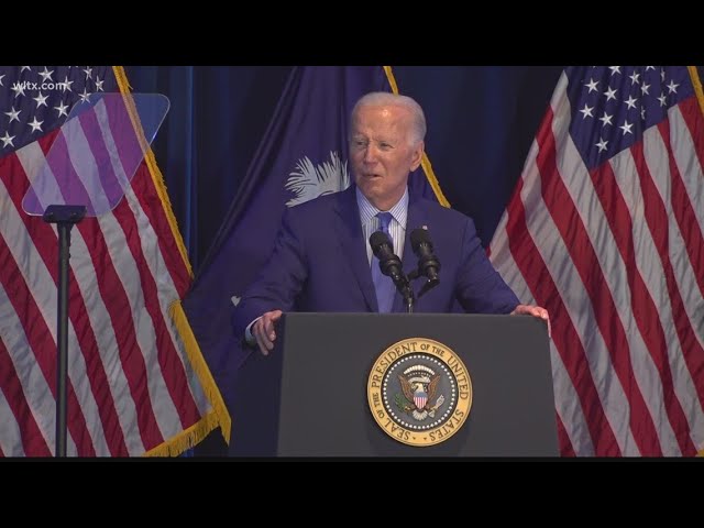 President Biden attends church service in South Carolina