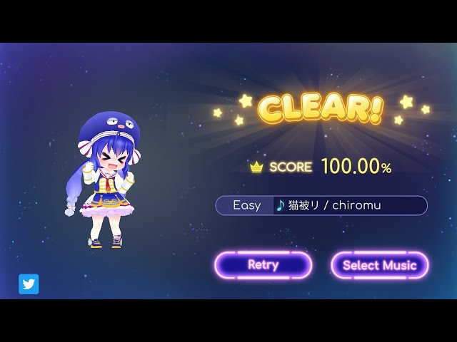 Piper gets her first ever ALL PERFECT in Leaping Destiny (Nekokaburi Easy)