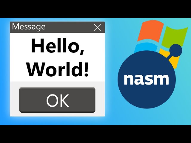 Hello World with Assembly on Windows