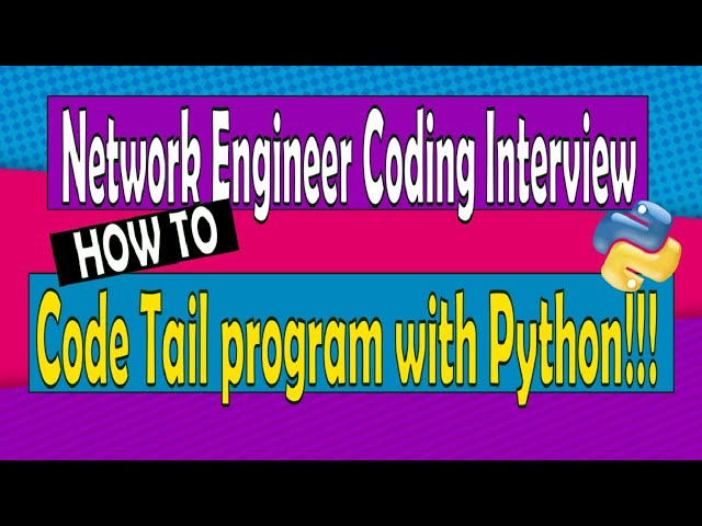 Watch before your interview - Coding the tail program