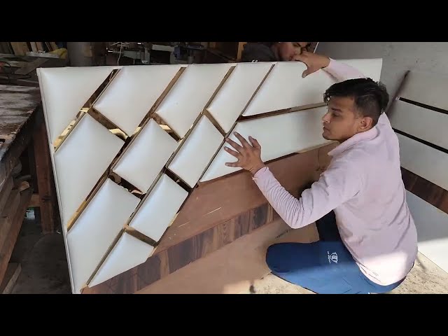 Two Side Cushion For Bed | bed diy | part - 2