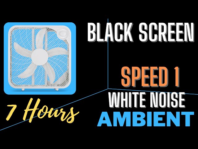 Royal Sounds - White Noise | 7 Hours of Box Fan Speed 1 Ambient For Improved Sleep, Study and Focus