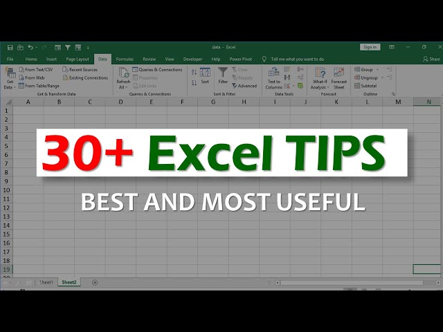 ✅ Top 30 Excel Tips and Tricks in Just 30 Minutes