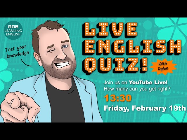Live English Quiz: Test your English knowledge!