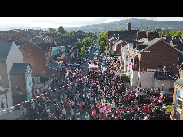 Cliftonville FC Irish Cup Celebrations Bank Holiday Monday