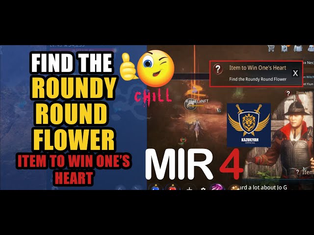 Find the Roundy Round Flower "Item to Win One's Heart" Guide | MIR4 Request Walkthrough #MIR4 Taoist