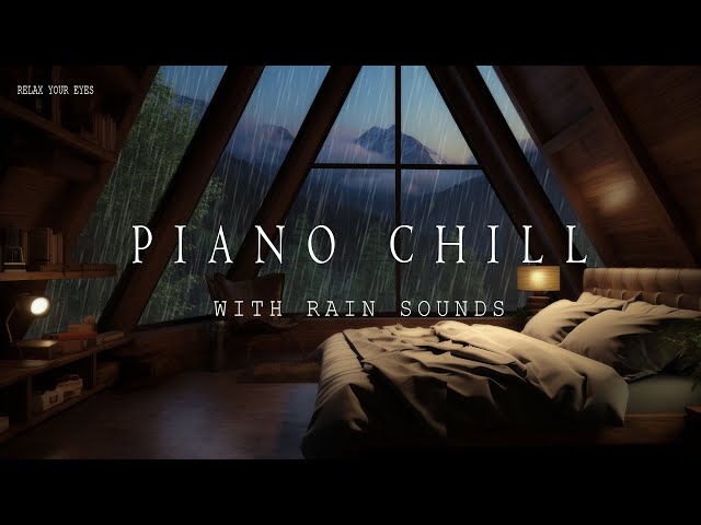 Soothing Piano Melodies in a Gentle Rainy Night: Relaxation for a Peaceful Sleep 🌧️ Stress Relief 🎹💤