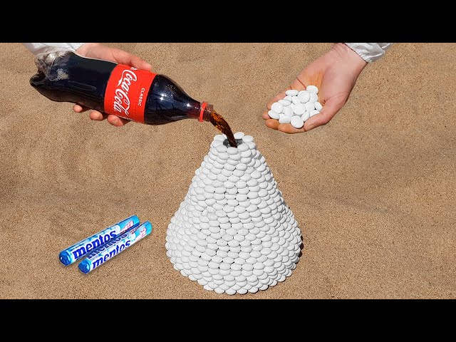 Coca-Cola vs Mentos Volcano | Best Coca-Cola Experiments
