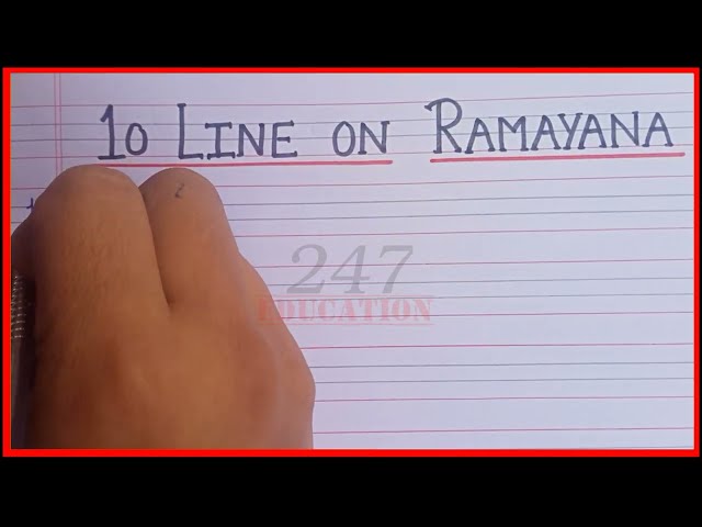 10 lines on Ramayana in English | Essay on Ramayana in English | Ramayana essay in English
