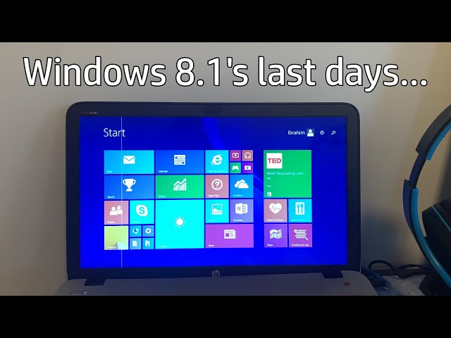 Using Windows 8.1 for it's last days...