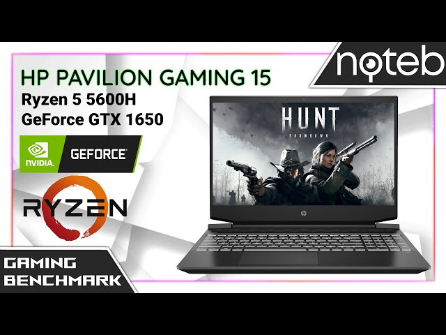 HP Pavilion Gaming 15-ec2 - Hunt: Showdown Gameplay Benchmark (Ryzen 5 5600H, GTX 1650)