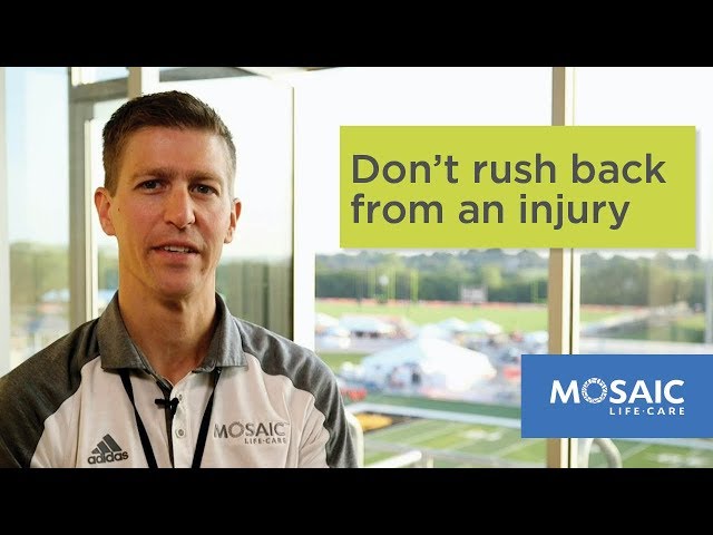 How To Properly Recover From An Injury | Sports Injuries | Sports Medicine | Mosaic Life Care