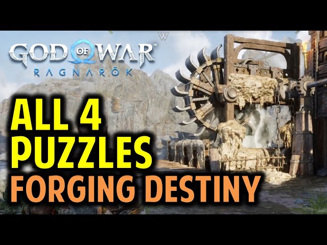 Forging Destiny All Puzzles: Wheel & Door Puzzle | God of War Ragnarok