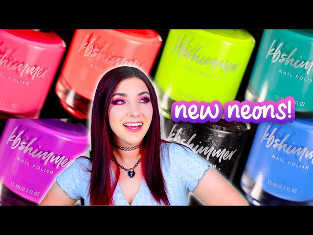 New Neons! KBShimmer Mix It Up Nail Polish Collection Swatch & Review || KELLI MARISSA